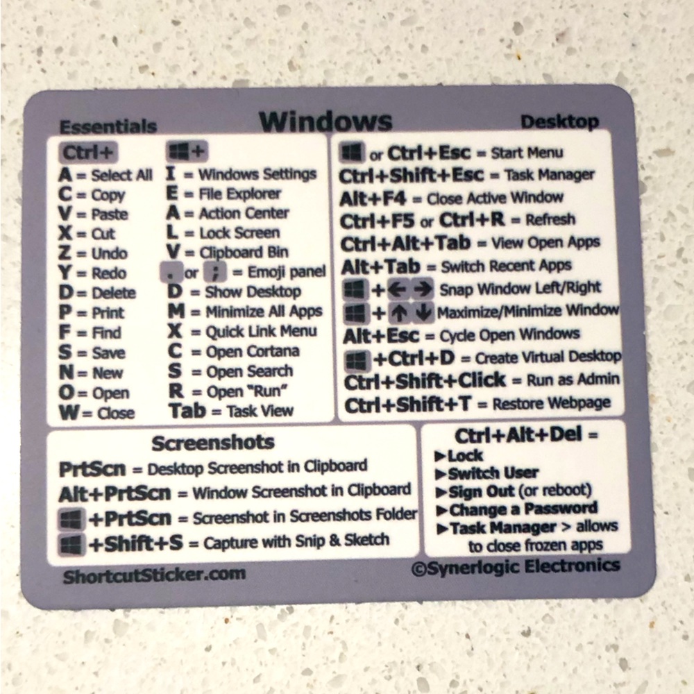 NWT - Windows Computer Shortcut Decal Sticker (Bundle Option to Save)